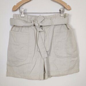 DKNY Womens  Shorts Size XL Cream Color Cotton High Waist Summer